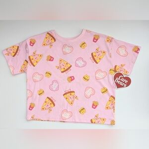 NWT Care Bears Kids (Medium / 7-8) Pink Cropped Graphics T-Shirt/Top/Shirt